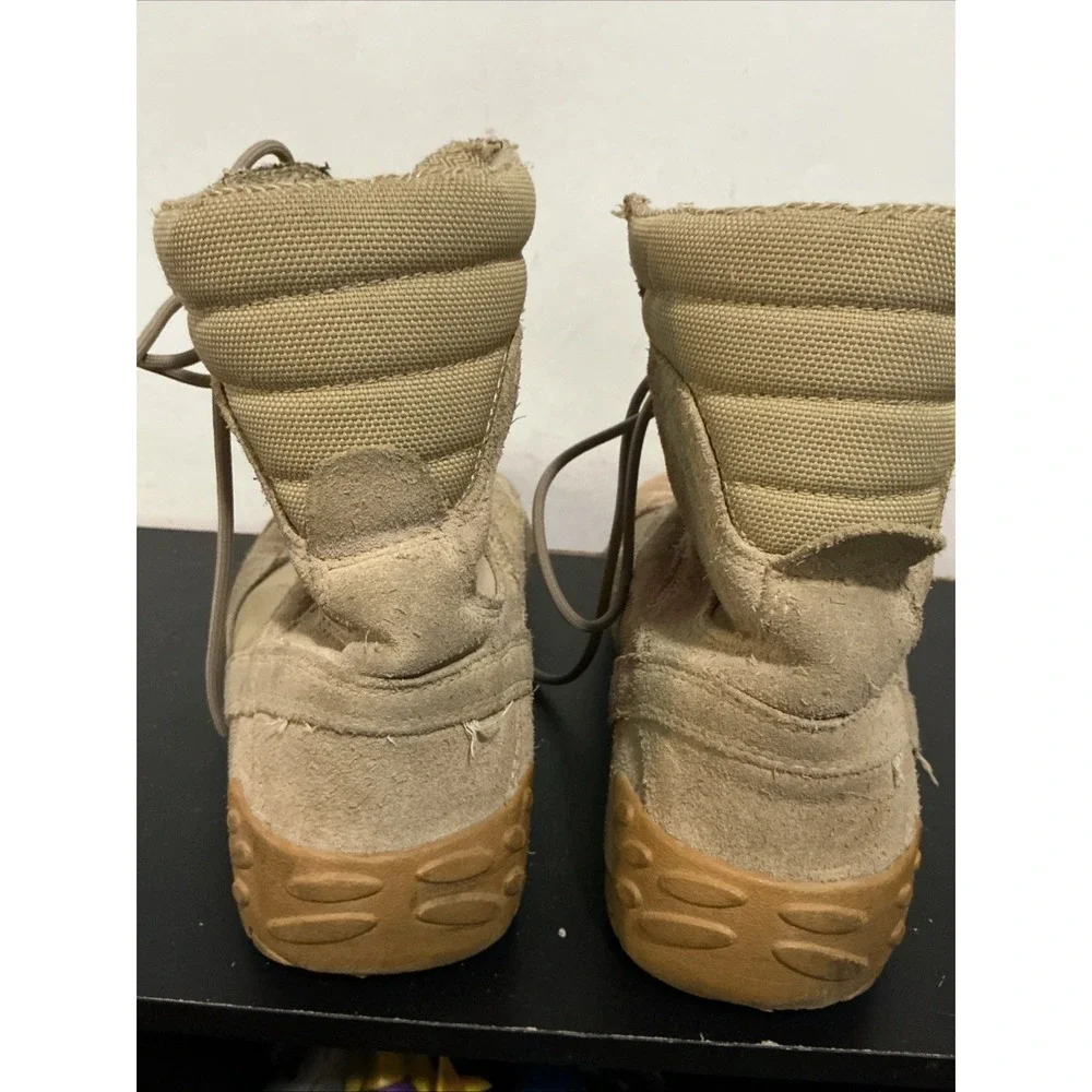 Tactical Research TR303 Mens Combat Boots Tan Desert 13W Leather Lace Up